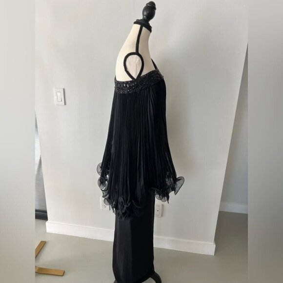 Marchesa Black Silk Gown - Picture 7 of 15